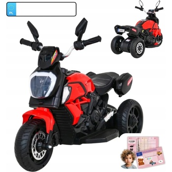 RKToys elektrická motorka Fast Tourist Červená