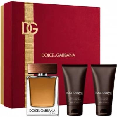 Dolce&Gabbana Комплект за мъже Dolce & Gabbana The One - Тоалетна вода 100 мл + Афтършейв 50 мл + Душ гел 50 мл