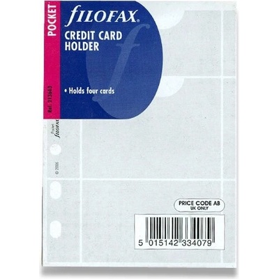 Filofax Puzdro na vizitky náplň vreckových diárov