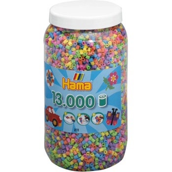 Hama Beads Midi Pastel Mix, 13.000 Pcs (211-50)