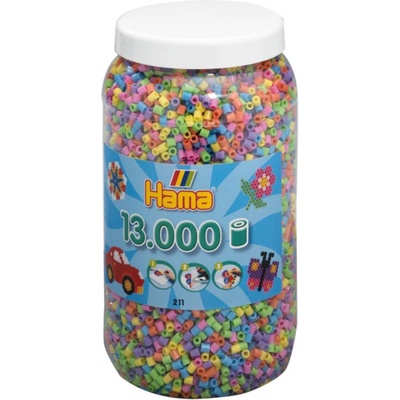 Hama Beads Midi Pastel Mix, 13.000 Pcs (211-50)