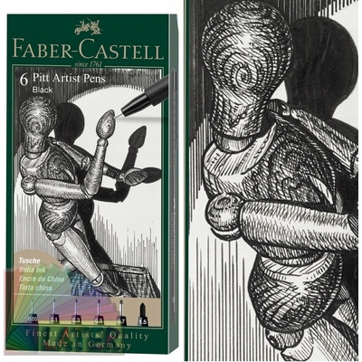 Faber-Castell Pitt Artist Pen Col. 199 6 ks