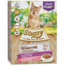 Stuzzy Cat Shreds Sterilized trhané teľacie a bravčové mäso 12 x 85 g