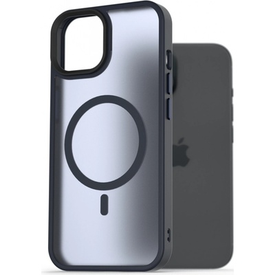 AlzaGuard Matte Case Compatible with MagSafe iPhone 15 tmavomodré