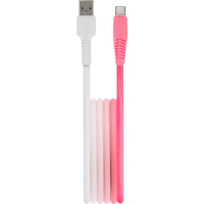 Setty KGA-C-1.5320 USB - USB-C 1,5m bílo-růžový