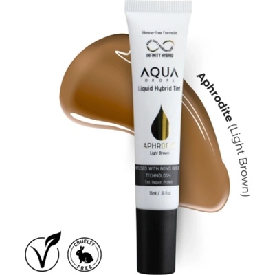 Infinity Aqua Drops hybridní tekutá barva na obočí Aphrodite Light Brown 15 ml – Hledejceny.cz
