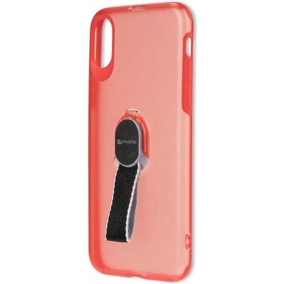 4smarts Калъф с Лента за Ръка за iPhone XS/X, 4Smarts Loop Guard Case, Червен (4S467250)