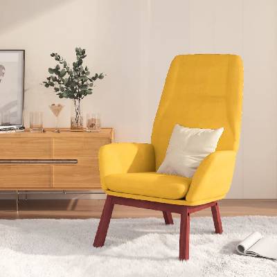 zahrada-XL 341390 relaxační hořčicově žluté textil