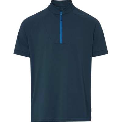 Vaude Мъжка фланелка с къс ръкав за колоездене Vaude Adlux Half Zip Shirt Cycling jersey - Dark Sea - размер M (056-3952-0212)