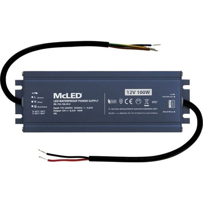 LED napájecí zdroj McLED 12VDC 8,33A 100W ML-732.106.39.0