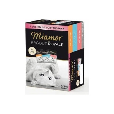 Miamor Ragout Royale krůtí maso losos zvěřina jelly 12 x 100 g