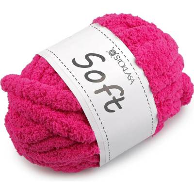 Pletací příze žinylková Soft 250 g Varianta: 31 fuchsiová, Balení: 1 ks 57866/147363/287938