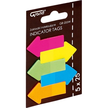 Grand Лепящи индекси Grand PVC 45 x 23mm 5x25 стрелкa (1302062-44-150-1440)