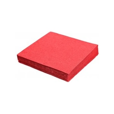 PAP FSC Mix Ubrousek červený 3V 33x33cm 20ks