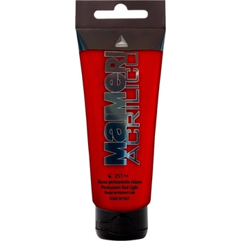 Maimeri acrilico akrylové farby 251 permanent red light 200 ml