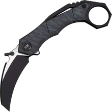 We Knife Tayra Tiger Stripe Pattern Flamed Titanium Handle & BSW Bohler M390 Sat WE24069-4