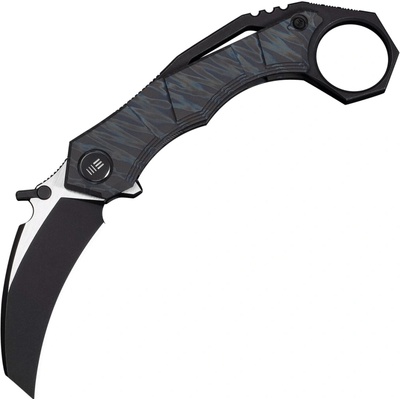 We Knife Tayra Tiger Stripe Pattern Flamed Titanium Handle & BSW Bohler M390 Sat WE24069-4