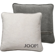 JOOP! Melange Doubleface Ecru-Graphit polštář 50 x 50 cm