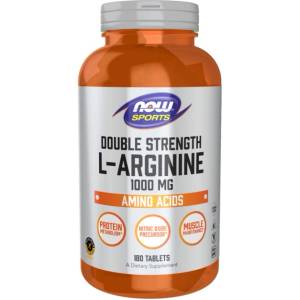 NOW L-Arginine 1000 mg / Double Strength [180 Таблетки]