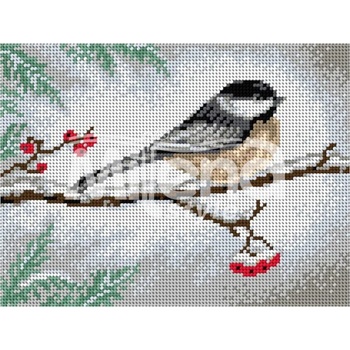 Image 1 of Milena Style Зимно птиче - гоблен с щампа без конци