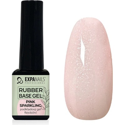 Expa nails expanails Uv led gel rubber base pink sparkling 5 ml