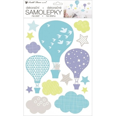 Anděl Samolepky na zeď 42 x 25 cm létací balóny 15108 – Sleviste.cz
