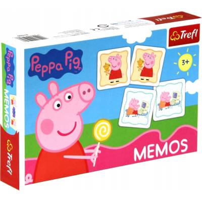 Trefl MEMORY prasátko Pepa MEMO 54 dílků