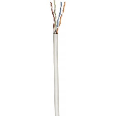 Intellinet 704663 UTP kabel, Cat6, drát, 23AWG, materiál CCA, 305m, šedý