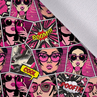Takoy Jarní softshell premium pop art pink komiks