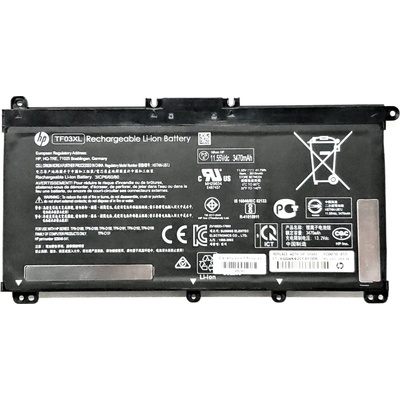 HP HP, 3 клетки, 11.55V, 39Wh, Заместител (TF03XL)