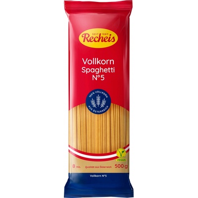 Recheis Celozrnné lehké těstoviny Spaghetti No.5 0,5 kg