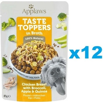 Applaws Taste Toppers in Broth Chicken, Broccoli & Quinoa 12 x 85 g