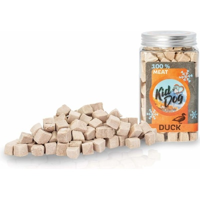 KIDDOG Super Premium 100% freeze dried DUCK CUBES čisté kachní mäso sušené mrazem 75 g