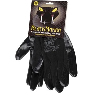 BLACK MAMBA GLOVES Nitrile L Черни нитрилни ръкавици чифт (BLM15006)
