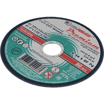 LUGA Диска за рязане на метал и инокс 125 х 1.0 х 22.2 мм, Премиум Луга 73712 (73712)