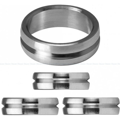 Mission Krúžky na násadky F-Lock titanium strieborné