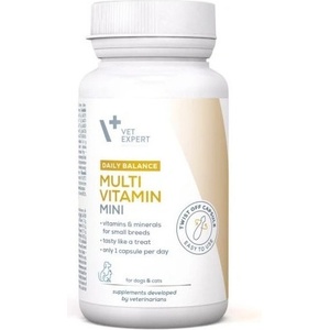 VetExpert Multivitamin MINI - витаминно-минерална добавка за котки и кучета от малки породи, 30 капсули, Vet Expert - Полша