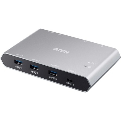 ATEN Switch 2-портов USB-C Gen 2 превключвател за споделяне с пропускливост на захранването - US3342-AT (US3342-AT)