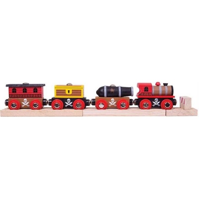 Bigjigs Rail Pirátský vlak 3 koleje