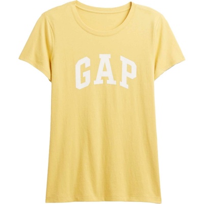 GAP Dámske tričko V SS LOGO CLASSIC TEE žltá biela