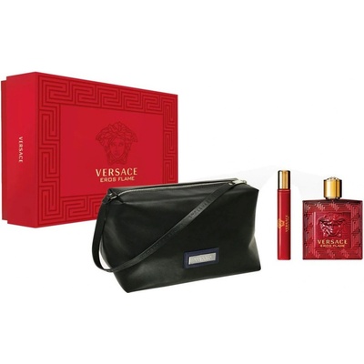 Versace Eros Flame EDP pro muže 100 ml + EDP pro muže 10 ml + taštička dárková sada