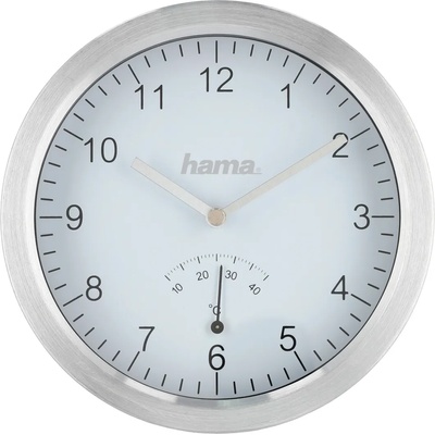 Hama Aluminium, 186414 Стенен Часовник за Баня