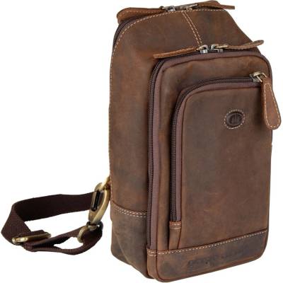 Hnedá kožená Giorgio Carelli crossbody