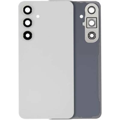 Zadní sklo s krytkou kamery Samsung Galaxy S24 FE – bez loga – Aftermarket Plus – šedé SAM3709