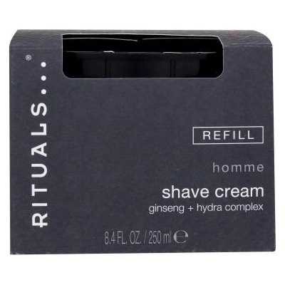 Rituals Homme Shave Cream крем за бръснене с женшен и хидратиращ комплекс Пълнител 250 ml за мъже