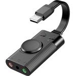 TechRise Аудио адаптер за компютри - TechRise EAA05311BA01 USB Stereo Audio Adapter (черен) (EAA05311BA01)