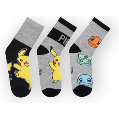 Pokémon II Detské ponožky 3 balenie