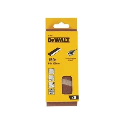 DeWALT DT3664 Víceúčelový brusný pás - 150G - 64 mm x 356 mm 3ks