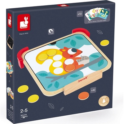 Janod magnetické čipsy Učím se barvy s předlohami – Zboží Mobilmania