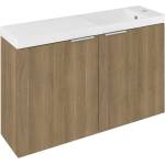SAPHO Latus - Шкаф за мивка X 79x50x22 см, 2 врати, дъб Кунео LT110-SET09 (LT110-SET09)